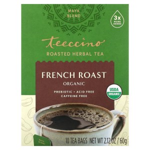 Organic Roasted Herbal Tea, French Roast, Caffeine Free, 10 Tea Bags, 2.12 oz (60 g) Organic Roasted Herbal Tea, French Roast, Caffeine Free, 10 Tea Bags, 2.12 oz (60 g)