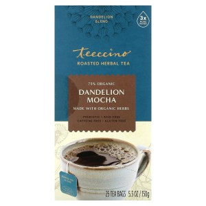 Roasted Herbal Tea, Dandelion Mocha, Caffeine Free, 25 Tea Bags, 5.3 oz (150 g) Roasted Herbal Tea, Dandelion Mocha, Caffeine Free, 25 Tea Bags, 5.3 oz (150 g)