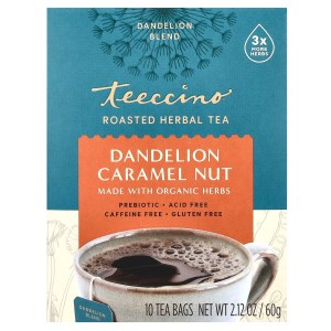 Roasted Herbal Tea, Dandelion Caramel Nut, Caffeine Free, 10 Tea Bags, 2.12 oz (60 g) Roasted Herbal Tea, Dandelion Caramel Nut, Caffeine Free, 10 Tea Bags, 2.12 oz (60 g)