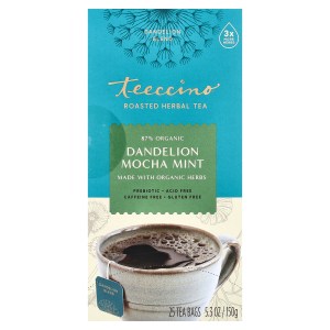 Roasted Herbal Tea, Dandelion Mocha Mint, Caffeine Free, 25 Tea Bags, 5.3 oz (150 g) Roasted Herbal Tea, Dandelion Mocha Mint, Caffeine Free, 25 Tea Bags, 5.3 oz (150 g)
