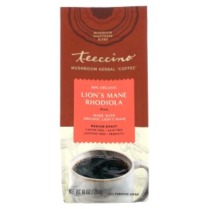 Mushroom Herbal ‘Coffee’, Organic Lion’s Mane Rhodiola, Medium Roast, Caffeine Free, 10 oz (284 g) Mushroom Herbal ‘Coffee’, Organic Lion’s Mane Rhodiola, Medium Roast, Caffeine Free, 10 oz (284 g)