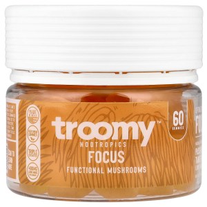 Focus, Functional Mushrooms Gummies, Passionfruit Tangerine, 60 Gummies Focus, Functional Mushrooms Gummies, Passionfruit Tangerine, 60 Gummies