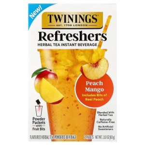 Refreshers, Herbal Tea Instant Beverage, Peach Mango, Caffeine Free, 5 Packets, 0.56 oz (16 g) Refreshers, Herbal Tea Instant Beverage, Peach Mango, Caffeine Free, 5 Packets, 0.56 oz (16 g)