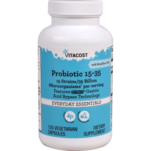 Probiotic 15-35 With NutraFlora® FOS, 120 Vegetarian Capsules Probiotic 15-35 With NutraFlora® FOS, 120 Vegetarian Capsules