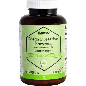 Synergy®, Mega Digestive Enzymes With Pancreatin 10X, 200 Capsules Synergy®, Mega Digestive Enzymes With Pancreatin 10X, 200 Capsules