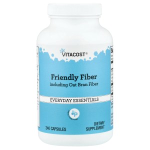 Friendly Fiber Including Oat Bran Fiber, 240 Capsules Friendly Fiber Including Oat Bran Fiber, 240 Capsules