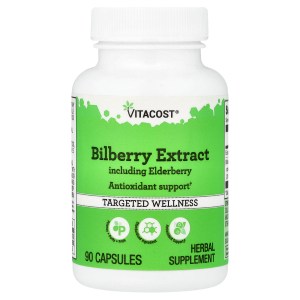 Bilberry Extract Including Elderberry, 90 Capsules Bilberry Extract Including Elderberry, 90 Capsules