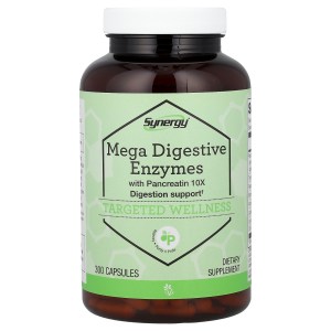 Synergy®, Mega Digestive Enzymes With Pancreatin 10X, 300 Capsules Synergy®, Mega Digestive Enzymes With Pancreatin 10X, 300 Capsules