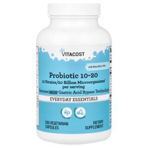 Probiotic 10-20 With NutraFlora® FOS, 200 Vegetarian Capsules Probiotic 10-20 With NutraFlora® FOS, 200 Vegetarian Capsules