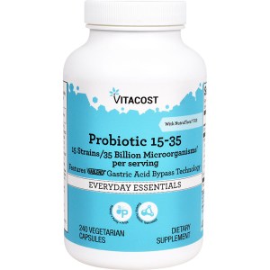 Probiotic 15-35 With NutraFlora® FOS, 240 Vegetarian Capsules Probiotic 15-35 With NutraFlora® FOS, 240 Vegetarian Capsules