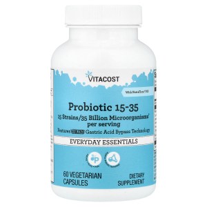 Probiotic 15-35 With NutraFlora® FOS, 60 Vegetarian Capsules Probiotic 15-35 With NutraFlora® FOS, 60 Vegetarian Capsules