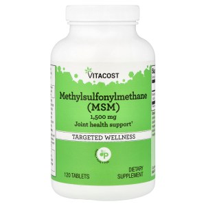 Methylsulfonylmethane (MSM), 1,500 mg, 120 Tablets Methylsulfonylmethane (MSM), 1,500 mg, 120 Tablets
