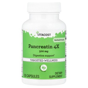 Pancreatin 4X, 500 mg, 50 Capsules Pancreatin 4X, 500 mg, 50 Capsules