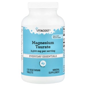 Everyday Essentials, Magnesium Taurate, 120 Vegetarian Tablets (1,250 mg per Tablet) Everyday Essentials, Magnesium Taurate, 120 Vegetarian Tablets (1,250 mg per Tablet)