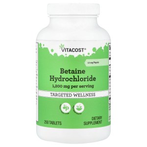 Betaine Hydrochloride, 250 Tablets Betaine Hydrochloride, 250 Tablets