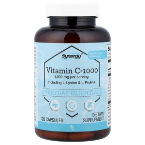 Synergy®, Vitamin C-1000, 120 Capsules Synergy®, Vitamin C-1000, 120 Capsules