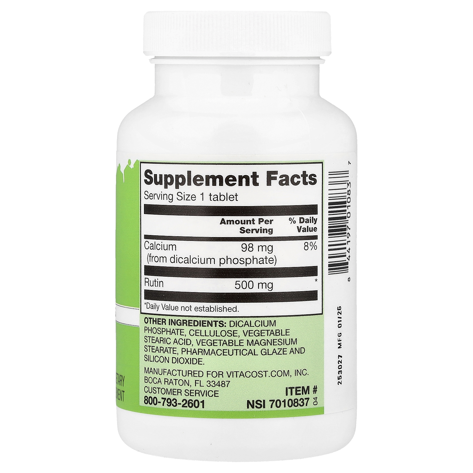 Rutin, 100 Tablets
