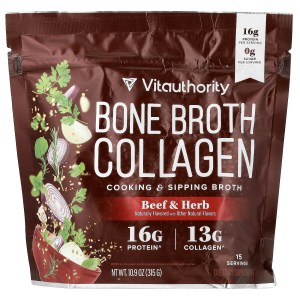 Bone Broth Collagen, Cooking & Sipping Broth, Beef & Herb, 10.9 oz (315 g) Bone Broth Collagen, Cooking & Sipping Broth, Beef & Herb, 10.9 oz (315 g)
