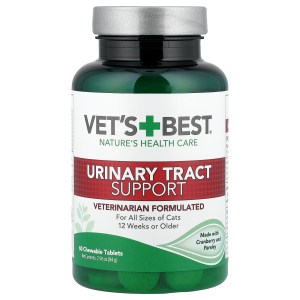 Urinary Tract Support, For Cats, All Sizes, 12 Weeks+, 60 Chewable Tablets, 2.96 oz (84 g) Urinary Tract Support, For Cats, All Sizes, 12 Weeks+, 60 Chewable Tablets, 2.96 oz (84 g)