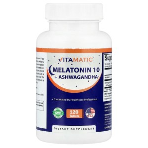 Melatonin 10 + Ashwagandha, 120 Tablets Melatonin 10 + Ashwagandha, 120 Tablets