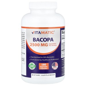 Bacopa, 180 Vegetable Capsules (1,250 mg per Capsule) Bacopa, 180 Vegetable Capsules (1,250 mg per Capsule)
