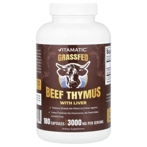 Grassfed Beef Thymus with Liver, 180 Capsules Grassfed Beef Thymus with Liver, 180 Capsules