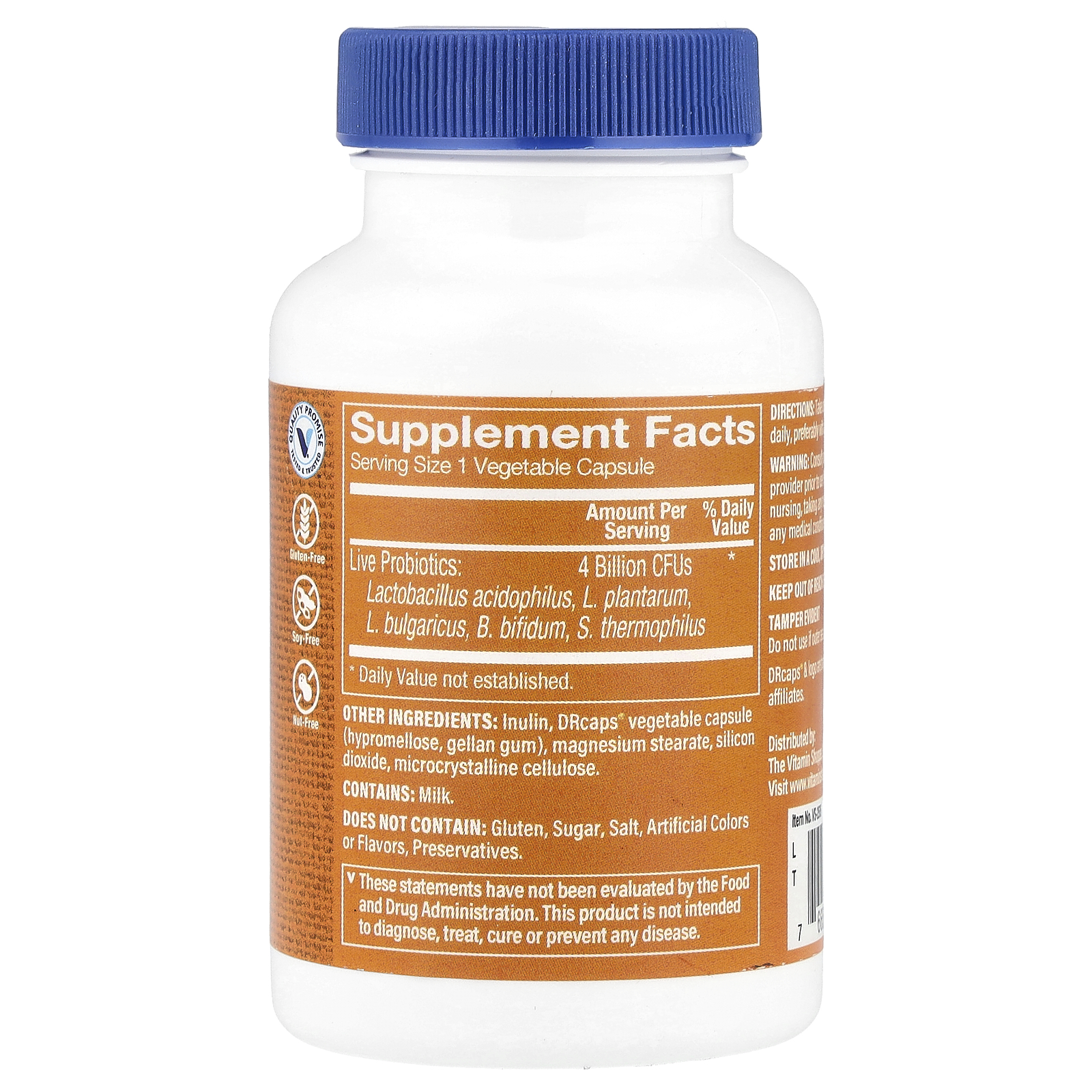 Probiotic Complex, 4 Billion, 90 Vegetable Capsules