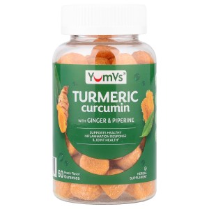 Turmeric Curcumin With Ginger & Piperine Gummies, Peach, 60 Gummies Turmeric Curcumin With Ginger & Piperine Gummies, Peach, 60 Gummies