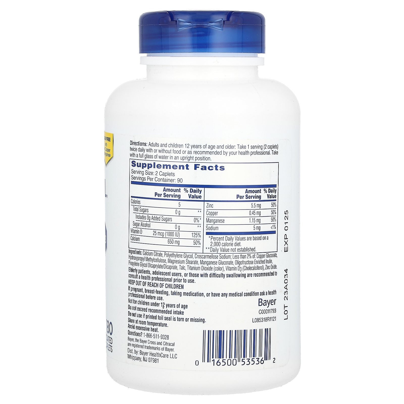Maximum Plus +D3, 180 Coated Caplets