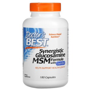 Synergistic Glucosamine MSM Formula with OptiMSM®, 180 Capsules Synergistic Glucosamine MSM Formula with OptiMSM®, 180 Capsules