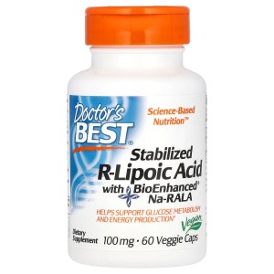 Stabilized R-Lipoic Acid, 100 mg, 60 Veggie Caps Stabilized R-Lipoic Acid, 100 mg, 60 Veggie Caps