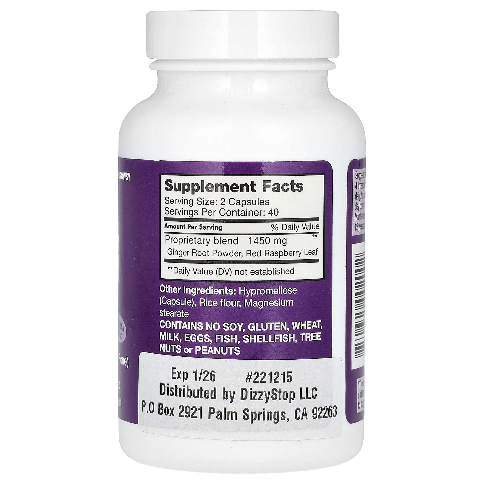Nausea Stop Control, 80 Capsules