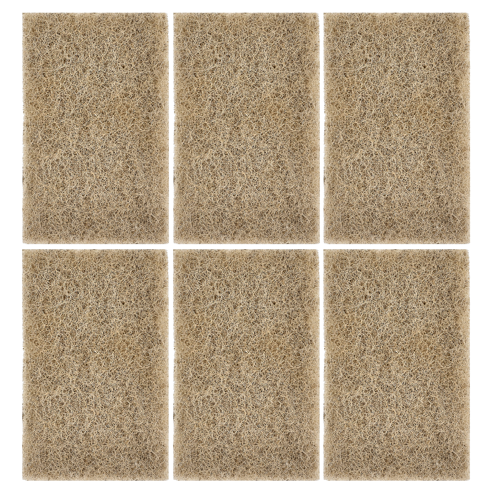 Walnut Shell Scrubber Sponge, 6 Count