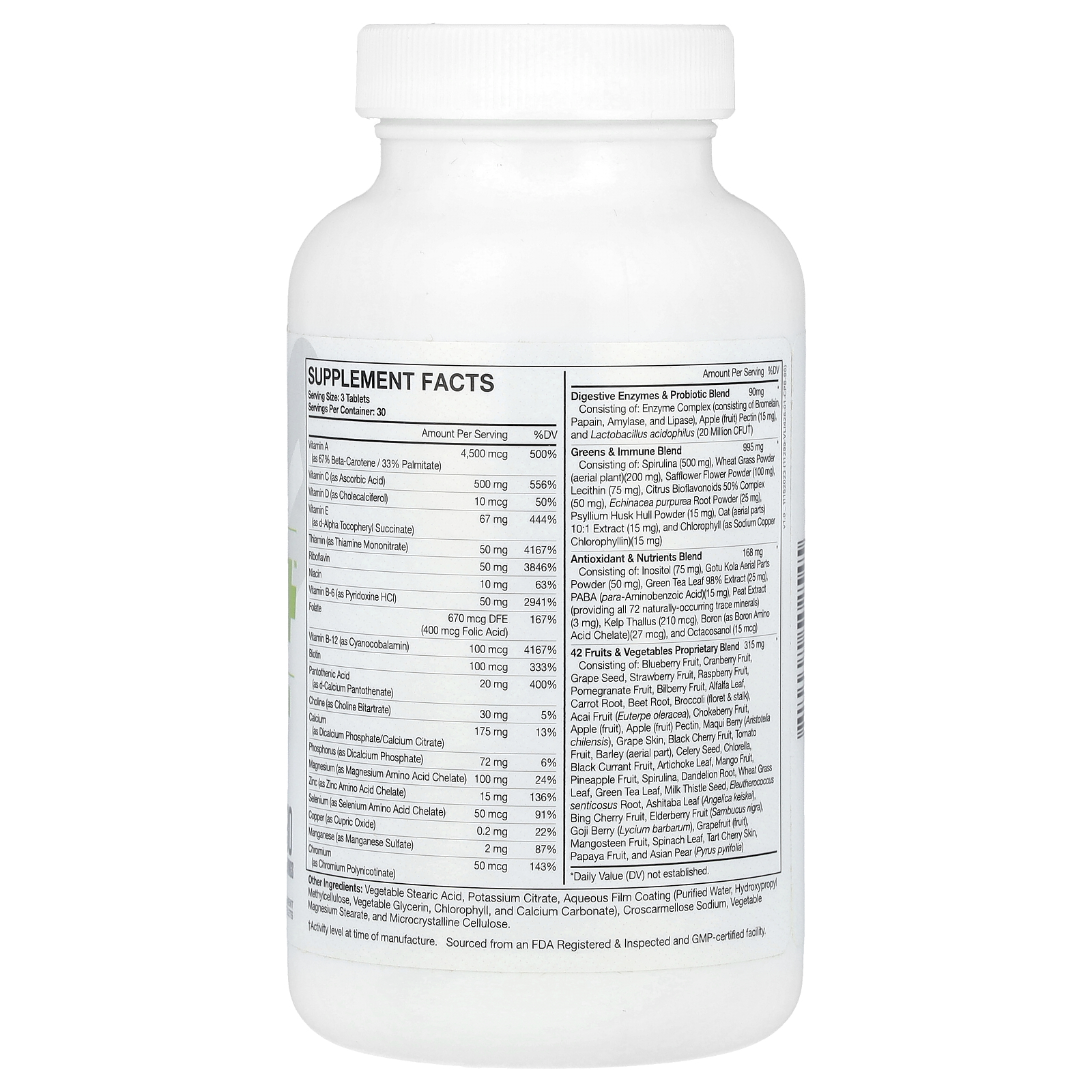 Essentials, Multi-V+, 90 Tablets