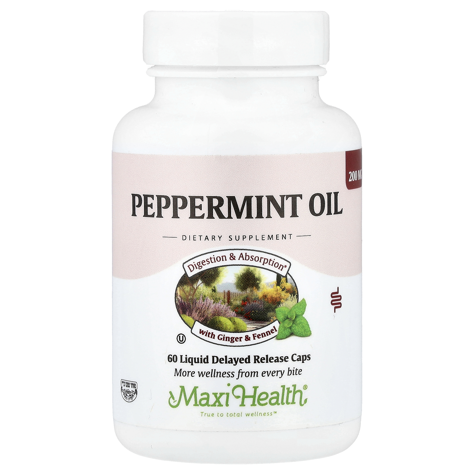 Peppermint Oil, 60 Liquid Delayed Release Caps