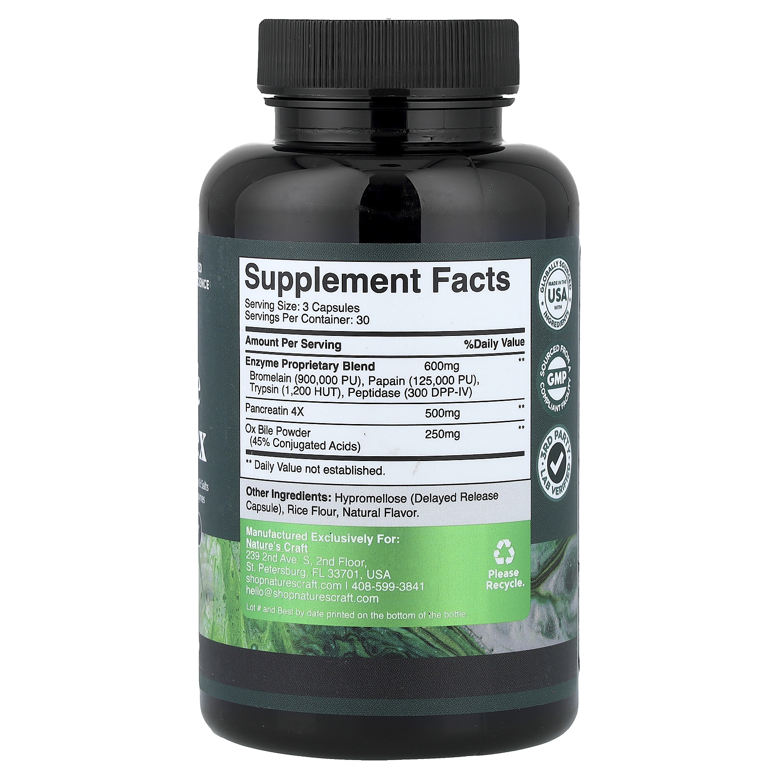 Ox Bile Complex, 90 Capsules