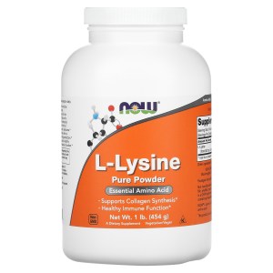 L-Lysine Pure Powder, 1 lb (454 g) L-Lysine Pure Powder, 1 lb (454 g)