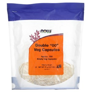 Double “00” Veg Capsules, Approx. 750 Empty Veg Capsules, 3.21 oz (91 g) Double “00” Veg Capsules, Approx. 750 Empty Veg Capsules, 3.21 oz (91 g)