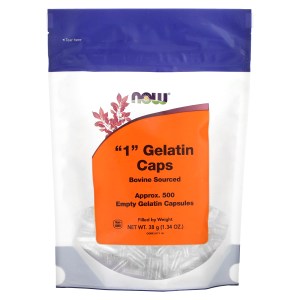 “1” Gelatin Caps, Approx. 500 Empty Gelatin Capsules, 1.34 oz (38 g) “1” Gelatin Caps, Approx. 500 Empty Gelatin Capsules, 1.34 oz (38 g)