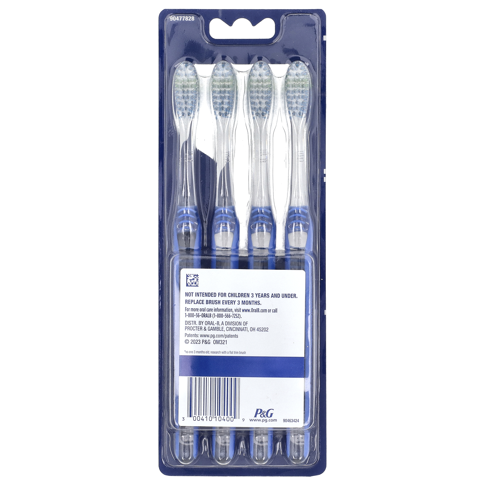 Advanced Clean Toothbrush. Soft , 4 Pack