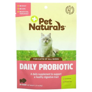 Daily Probiotic, For Cats, All Sizes, 30 Chews, 1.27 oz (36 g) Daily Probiotic, For Cats, All Sizes, 30 Chews, 1.27 oz (36 g)