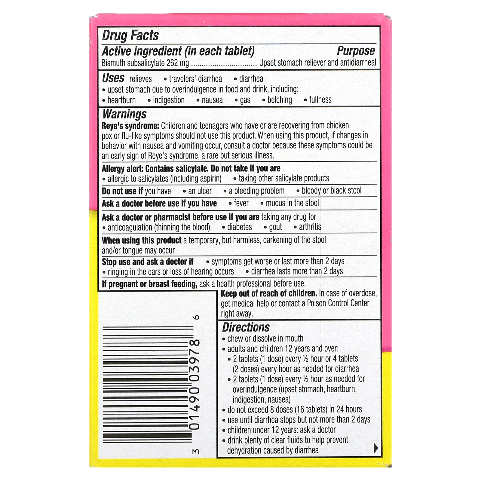 Chewables, Cherry, 30 Chewable Tablets (131 mg per Tablet)