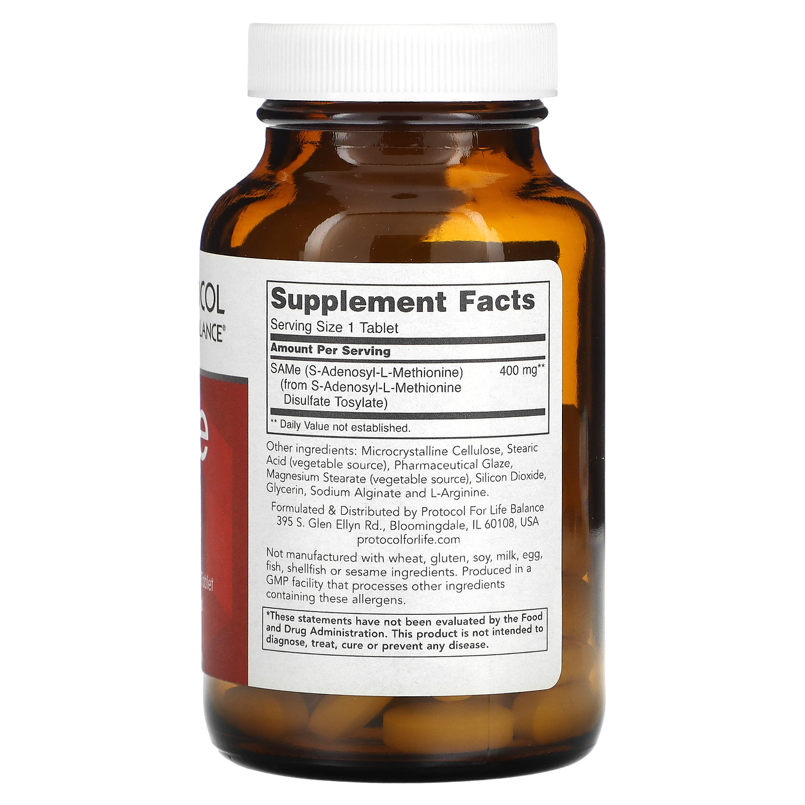 SAMe, 400 mg, 60 Tablets