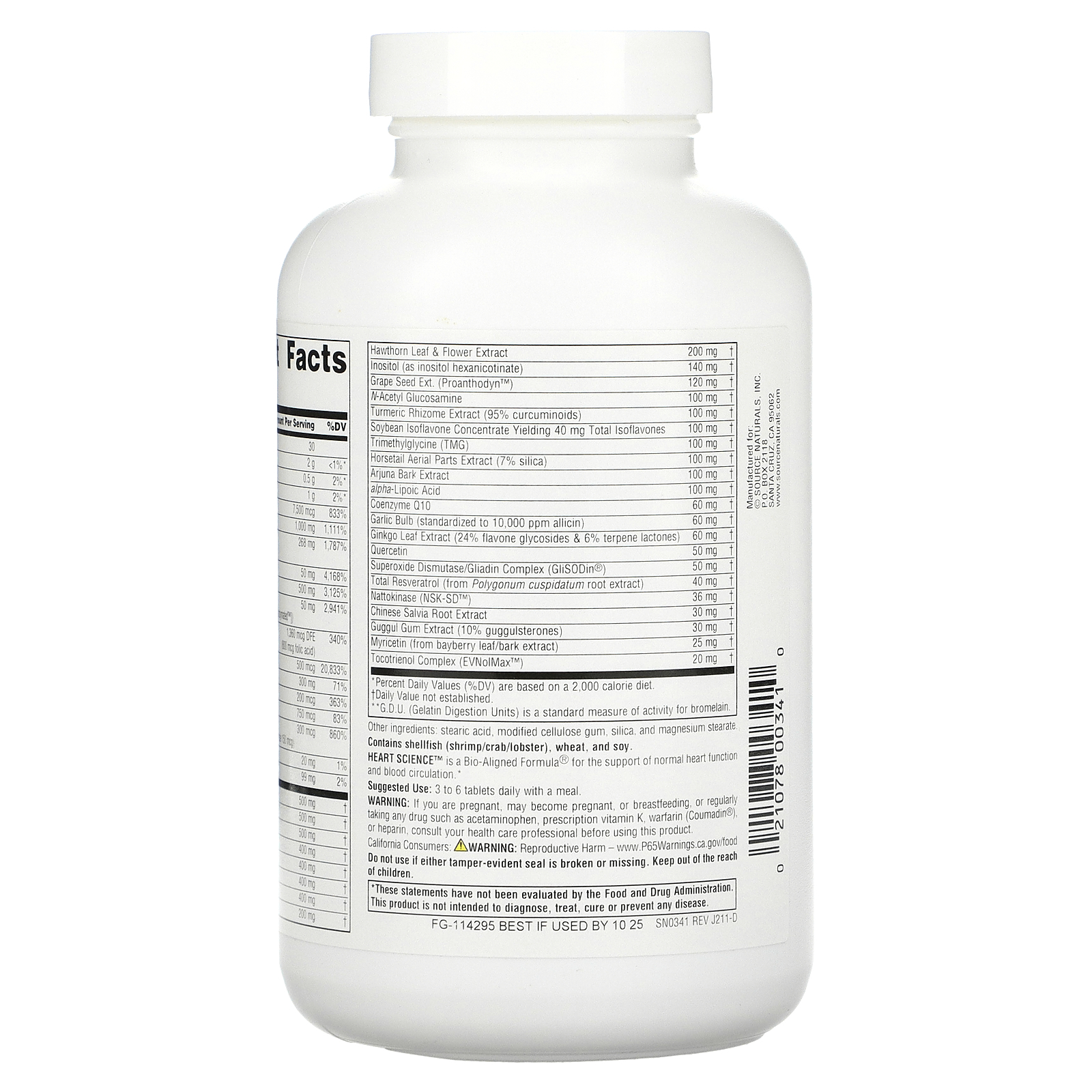 HeartScience™, Multi-Nutrient Complex, 120 Tablets