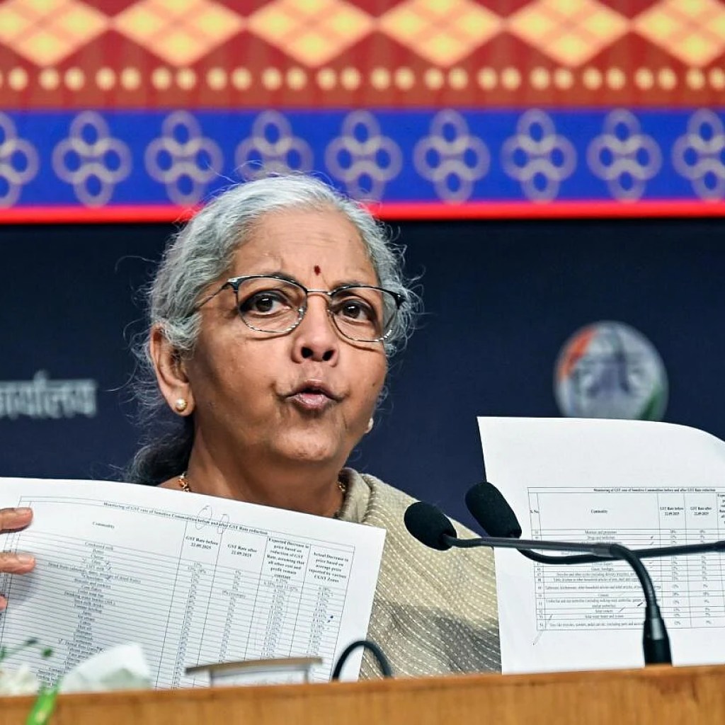 ஜிஎஸ்டி குறைப்பின் பலன் நுகர்வோரை சென்றடைந்துள்ளது: நிர்மலா சீதாராமன் ஜிஎஸ்டி குறைப்பின் பலன் நுகர்வோரை சென்றடைந்துள்ளது: நிர்மலா சீதாராமன்