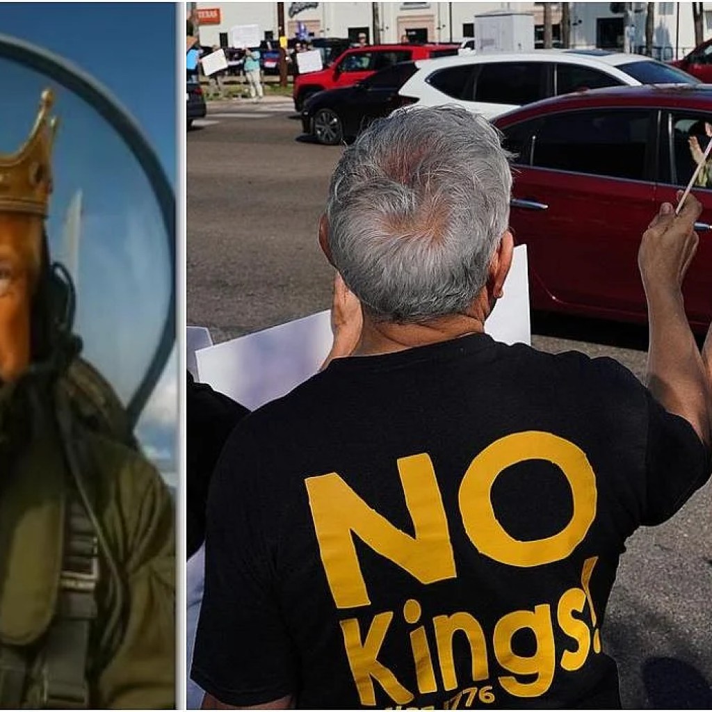 ‘கிங் ட்ரம்ப் ஜெட்’ – போராட்டக்காரர்களை கலாய்த்து அதிபர் வெளியிட்ட ஏஐ வீடியோ! ‘கிங் ட்ரம்ப் ஜெட்’ – போராட்டக்காரர்களை கலாய்த்து அதிபர் வெளியிட்ட ஏஐ வீடியோ!