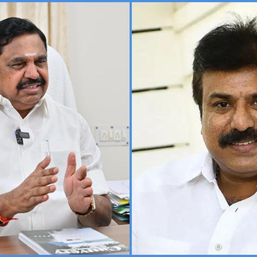 பழனிசாமியுடன் சுதீஷ் திடீர் சந்திப்பு பழனிசாமியுடன் சுதீஷ் திடீர் சந்திப்பு