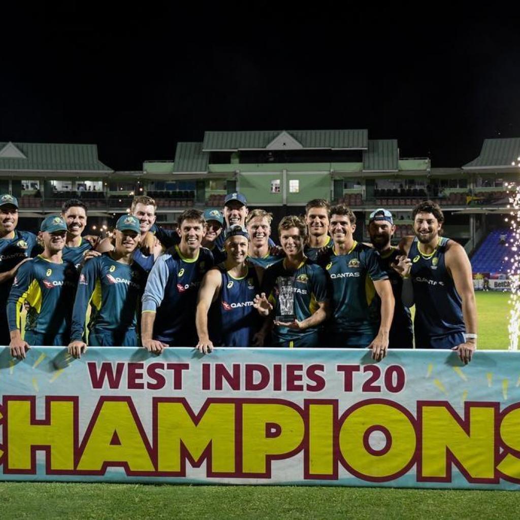 மே.இ அணிக்கு எதிரான கடைசி டி 20 போட்டியிலும் ஆஸ்திரேலியா வெற்றி: தொடரை முழுமையாக கைப்பற்றியது மே.இ அணிக்கு எதிரான கடைசி டி 20 போட்டியிலும் ஆஸ்திரேலியா வெற்றி: தொடரை முழுமையாக கைப்பற்றியது