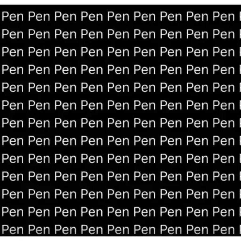 ஆப்டிகல் மாயை: இந்த படத்தில் ஒற்றைப்படை வார்த்தையை வெறும் 10 வினாடிகளில் கண்டுபிடிக்க முடியுமா? – டைம்ஸ் ஆஃப் இந்தியா ஆப்டிகல் மாயை: இந்த படத்தில் ஒற்றைப்படை வார்த்தையை வெறும் 10 வினாடிகளில் கண்டுபிடிக்க முடியுமா? – டைம்ஸ் ஆஃப் இந்தியா