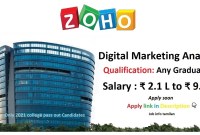 Zoho Digital Marketing Analyst Salary: What To Expect Zoho Digital Marketing Analyst Salary: What To Expect
